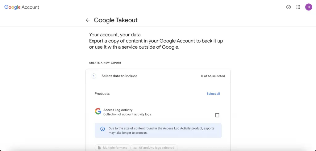 How to use Google Takeout